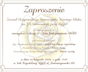 10-lecie-uutw - zaproszenie